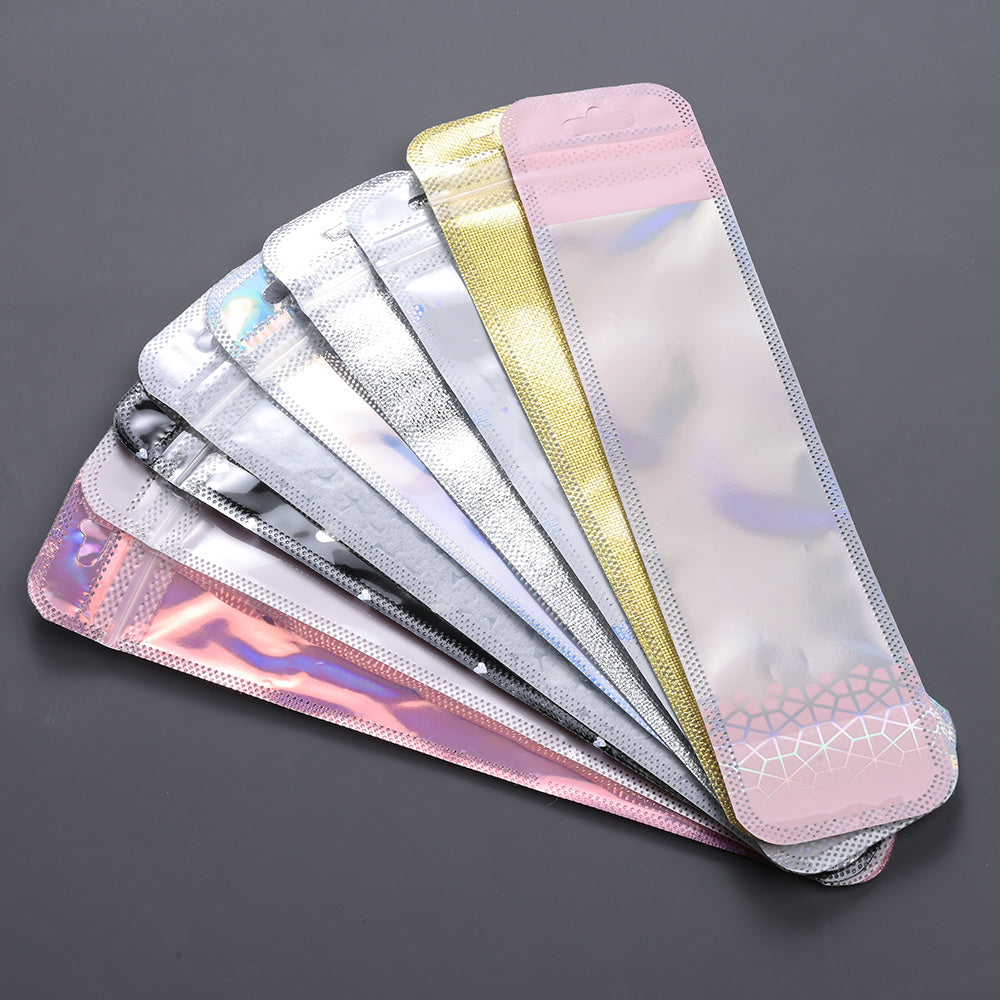 Iridescent Self-Sealing Jewelry Bags