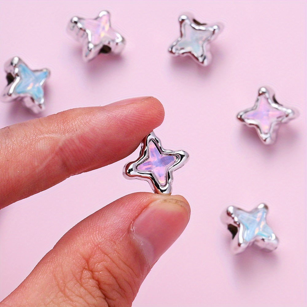 10pcs/set Mermaid Color CCB Beads
