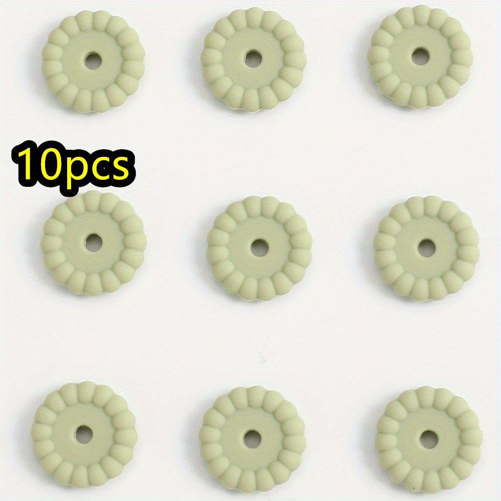 10pcs/set 12/15mm Round Silicone Beads