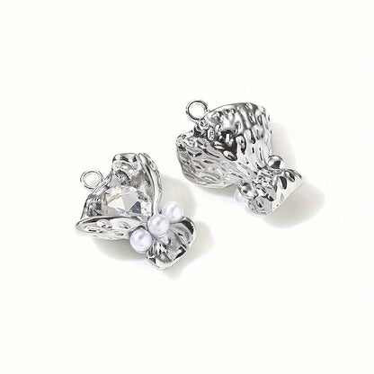 Bouquet Rhinestone Alloy Pendants
