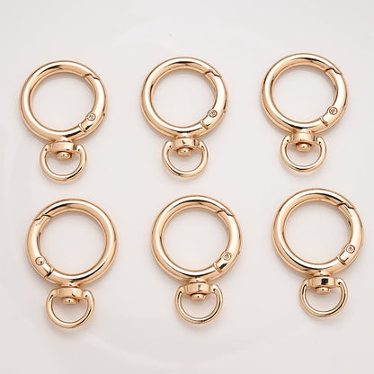 Round Circle Buckle Keychain Hooks