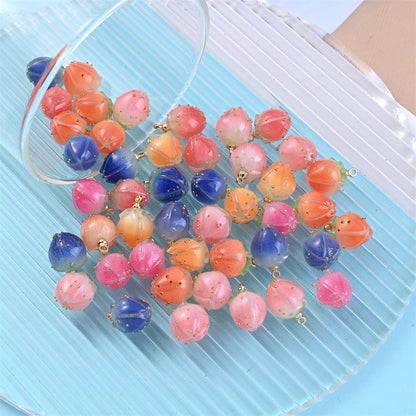 Acrylic Flower Bud Charms