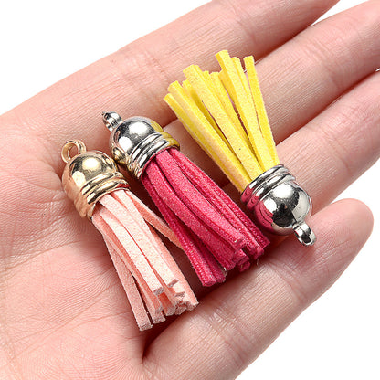 Beadable Keychain Set with Tassel Charms
