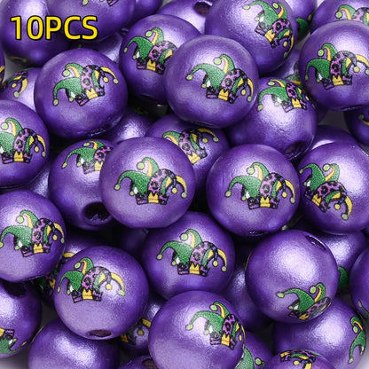 10pcs/set 16mm Carnival Wooden Beads