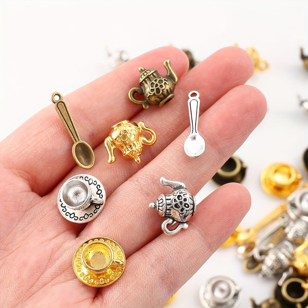 Mini Tea Set Alloy Charms