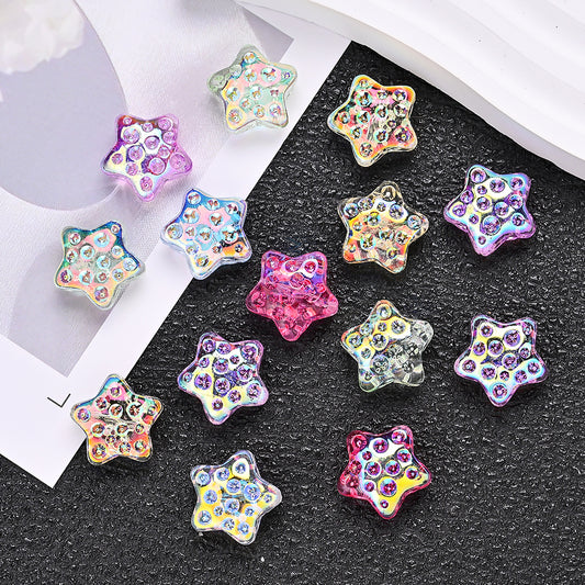 Gradient Star Glass Beads