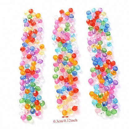 600pcs 6mm Multicolor Acrylic Beads