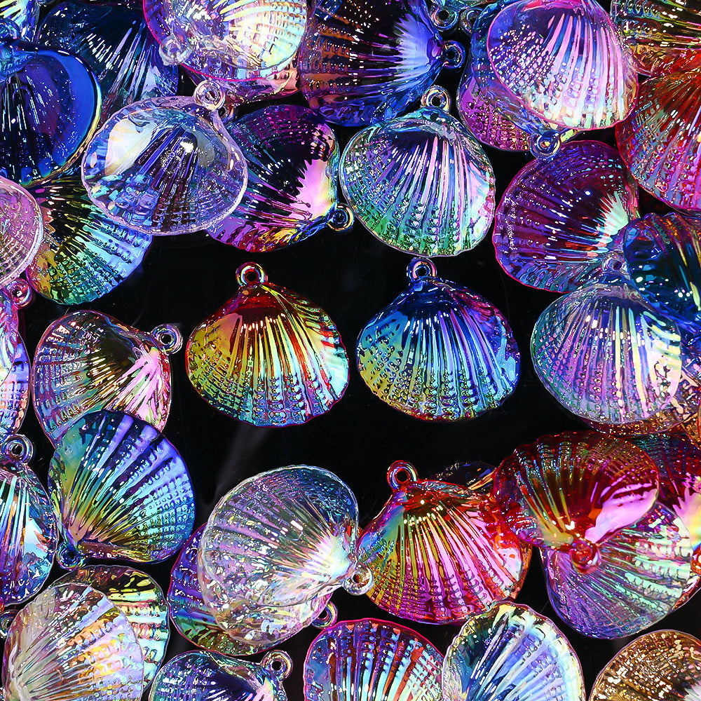 Mixed Color Shell Acrylic Pendants