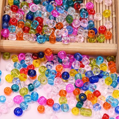 210PCS 4mm Clear Round Glass Spacer Beads