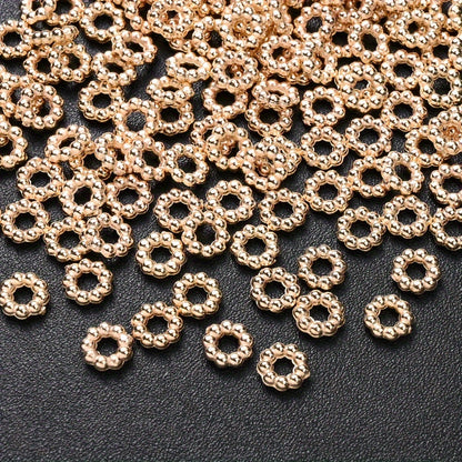 8 mm Snowflake CCB Spacer Beads