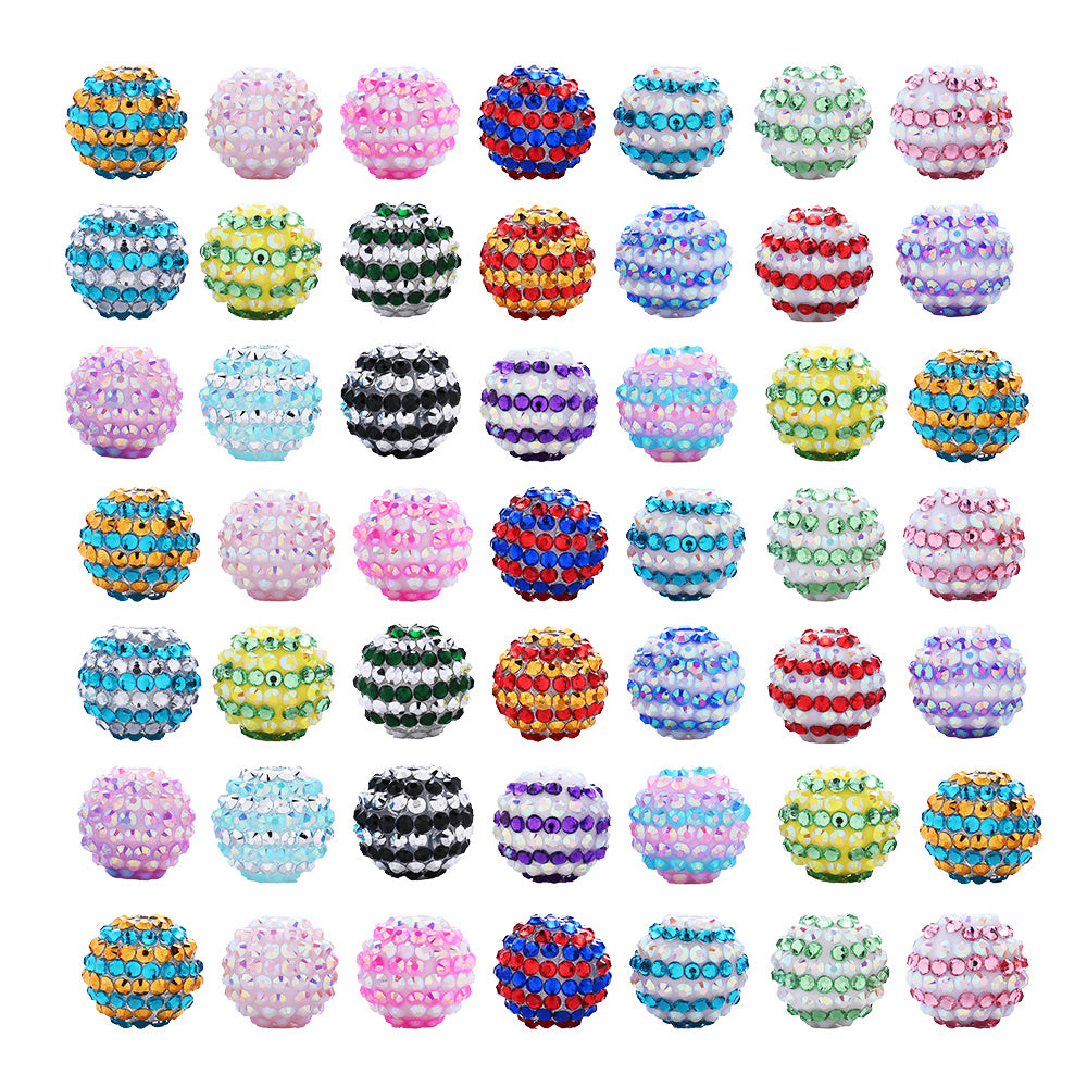 Vintage Rhinestone Disco Ball Beads