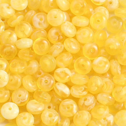 100-Piece 5x10 mm Acrylic Flat Spacer Beads