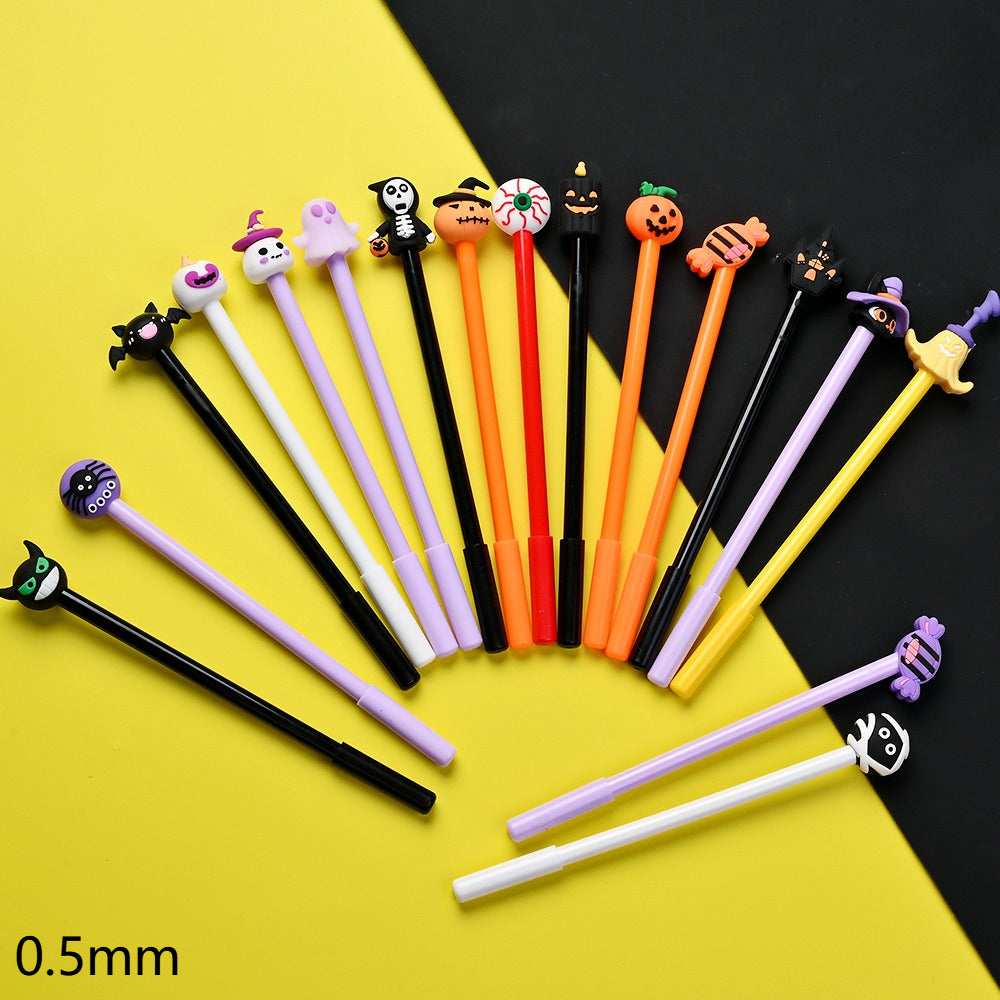 20PCS Halloween Pumpkin, Skull, Ghost & Bat Ballpoint Pen Set