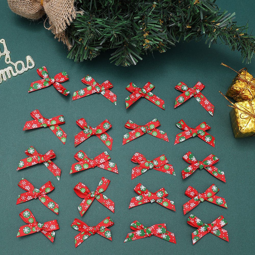 Christmas Mini Satin Ribbon Bows