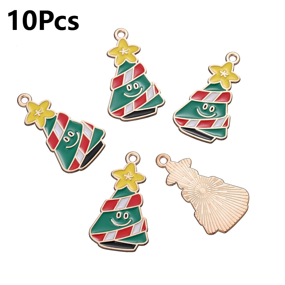 10/18PCS 13–29mm Christmas Alloy Pendant Set