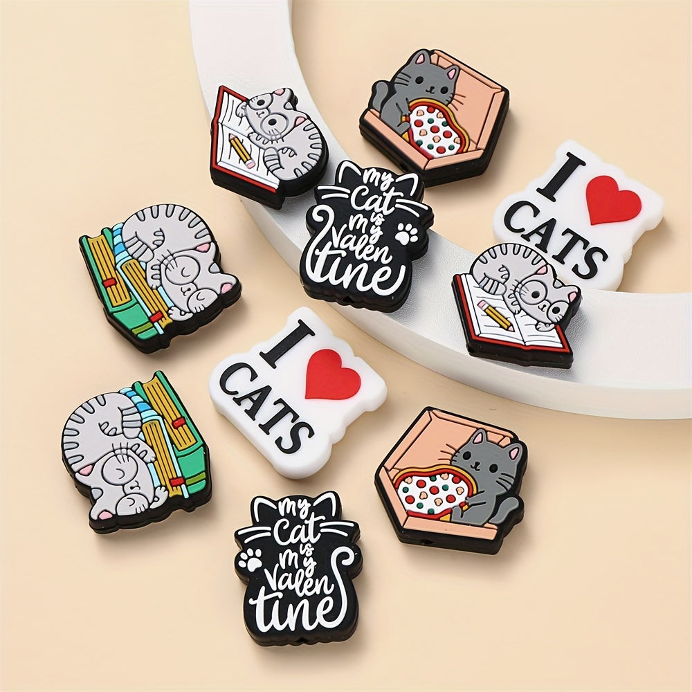 Cat Silicone Beads