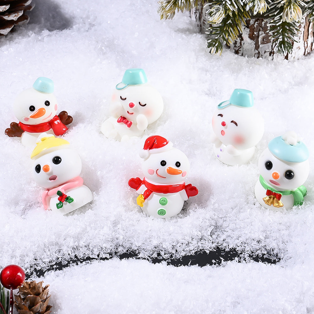 Christmas Snowman Mini Decorative Statues