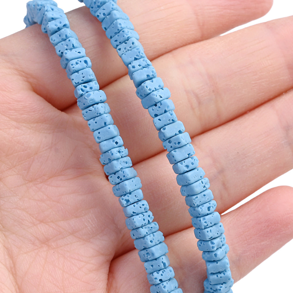 5mm Summer Natural Stone Square & Cubic Spacer Beads