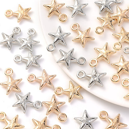 20PCS 12×15mm Antique Star CCB Pendant Beads