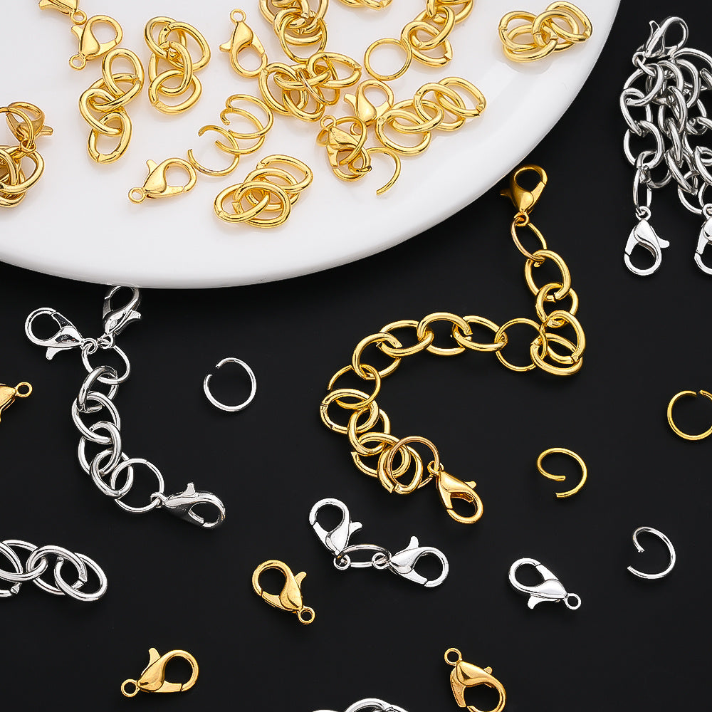 Gold and Silver Jewelry Findings Set