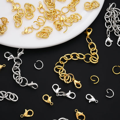 Gold and Silver Jewelry Findings Set