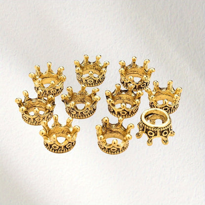Metal Crown Alloy Beads