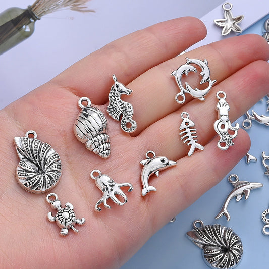 Marine Animal Metal Pendant Charms