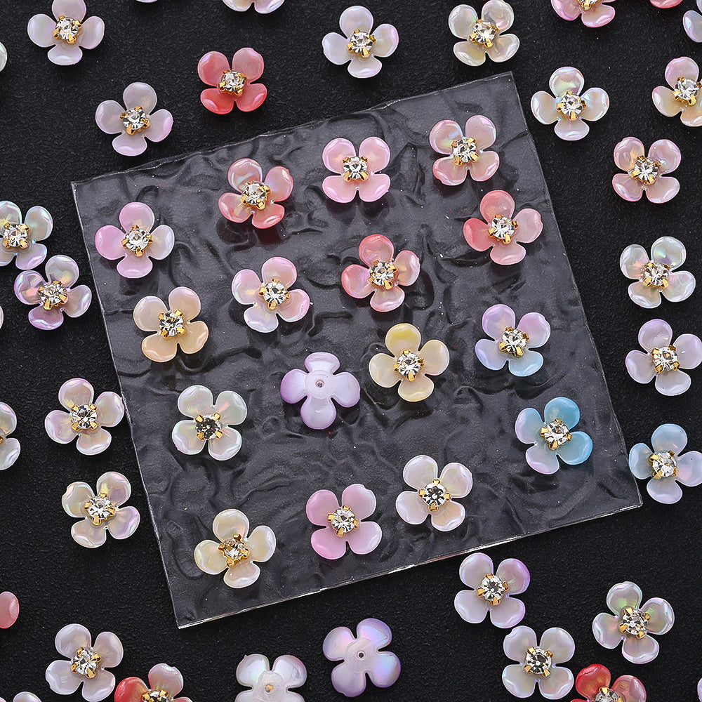 Gradient Flower Acrylic Beads