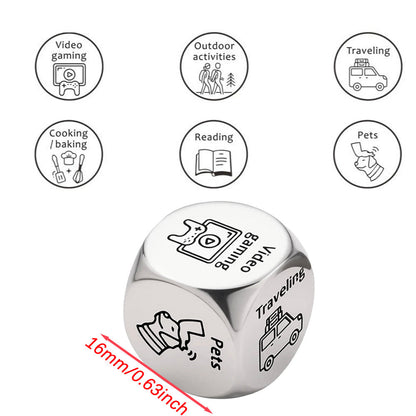 Stainless Steel Decision Dice Set
