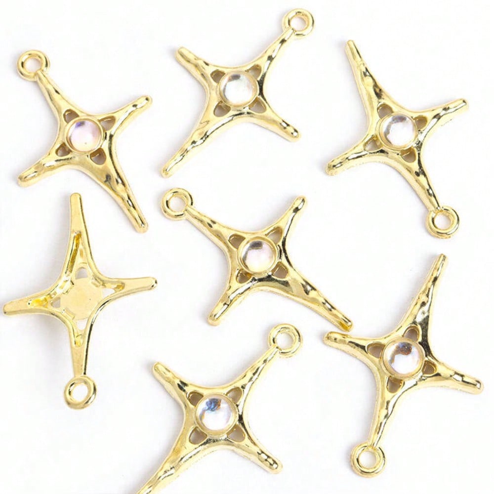 Aurora Colorful Rhinestone Alloy Charms