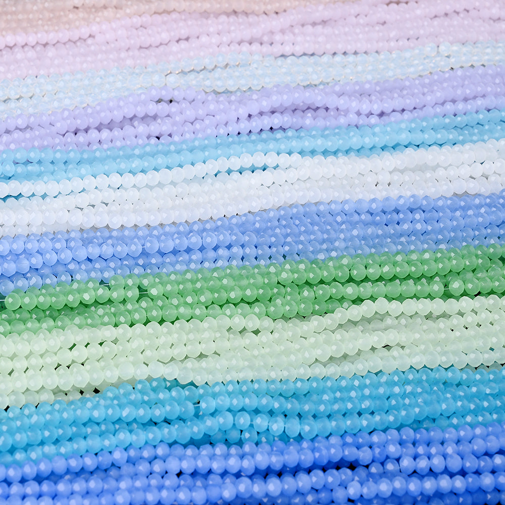 Mixed Size Glass Flat Beads
