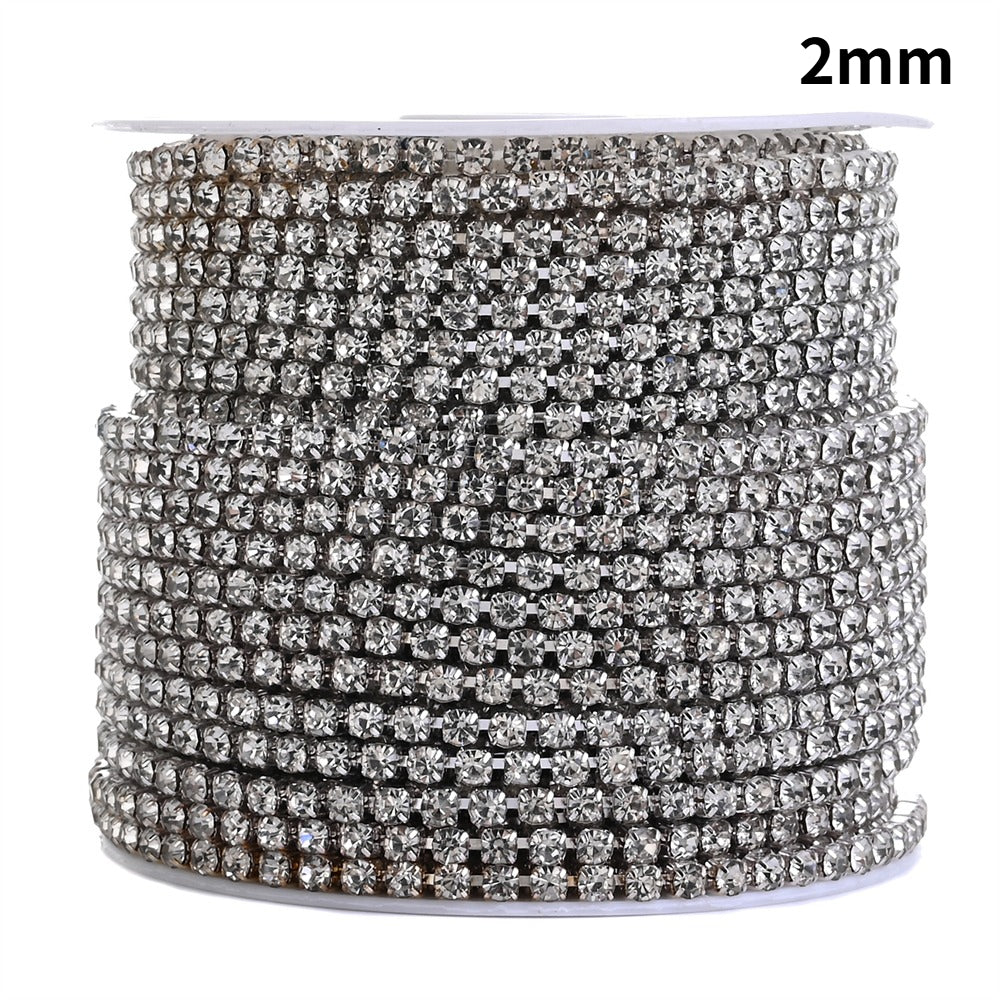 1 Roll 10 Yards Sparkling Rhinestone Chain Trim