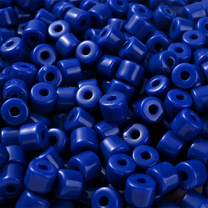 Cream Acrylic Tube Spacer Beads