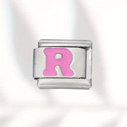Colorful Stainless Steel Letter Bead