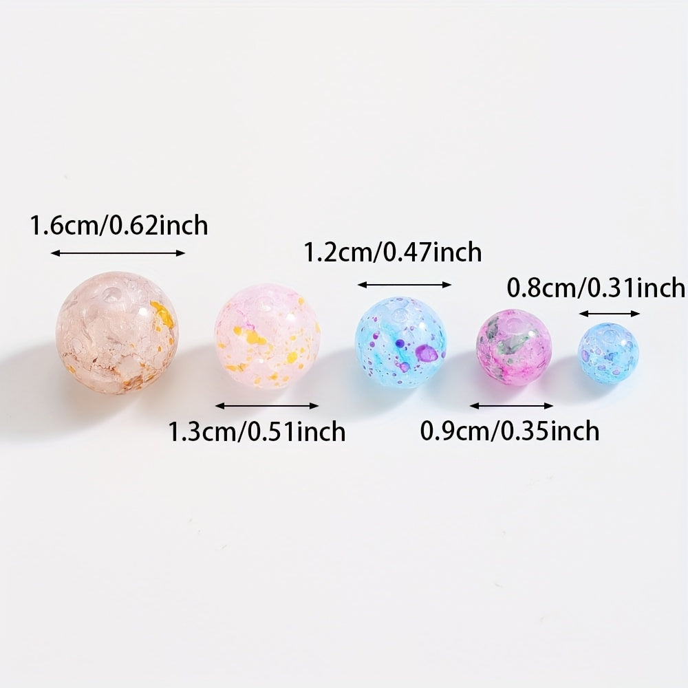 Colorful Dot Acrylic Bubble Beads