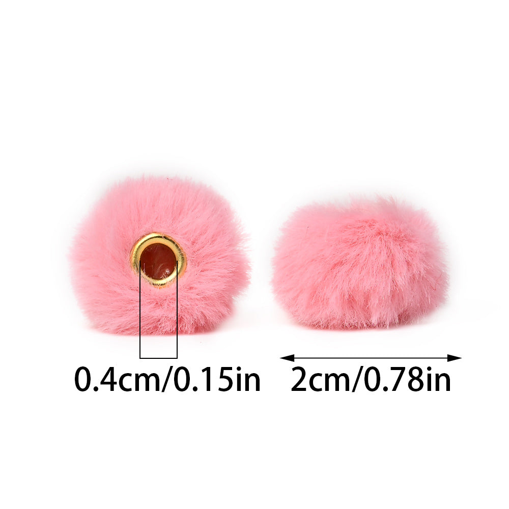 Valentine’s Faux Fur Focal Beads