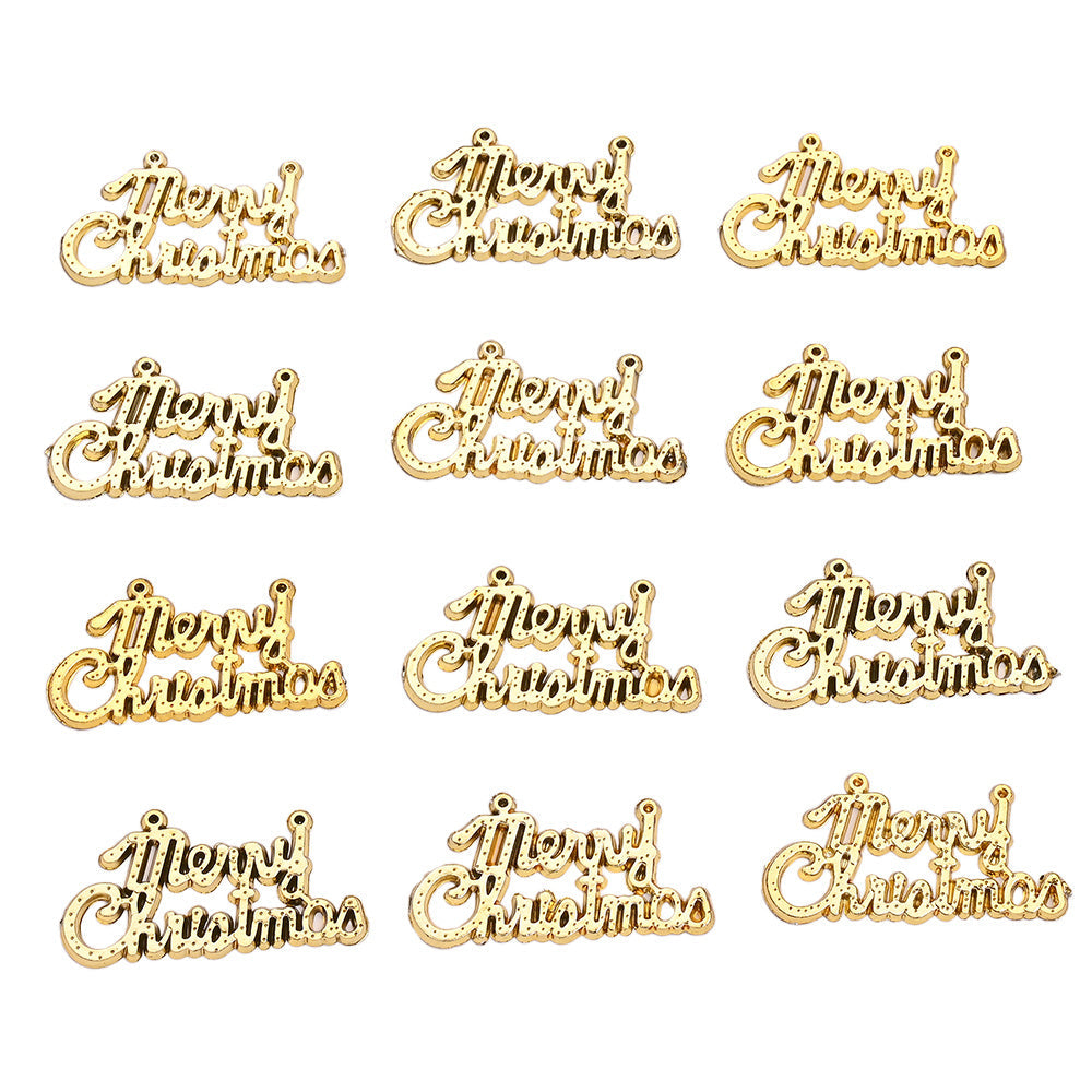 Merry Christmas Acrylic Pendant Charms