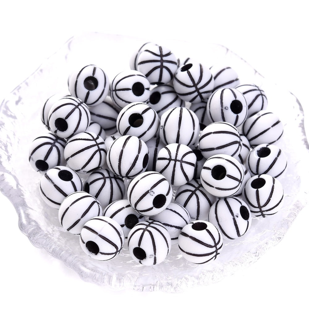 50pcs 39 Styles Mixed Sports Ball Beads