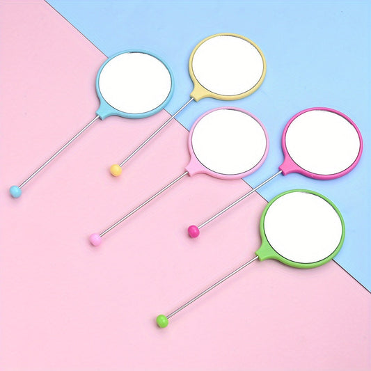 Beaded Handheld Makeup Mirror