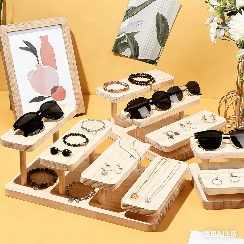 Wooden Jewelry Display Stand