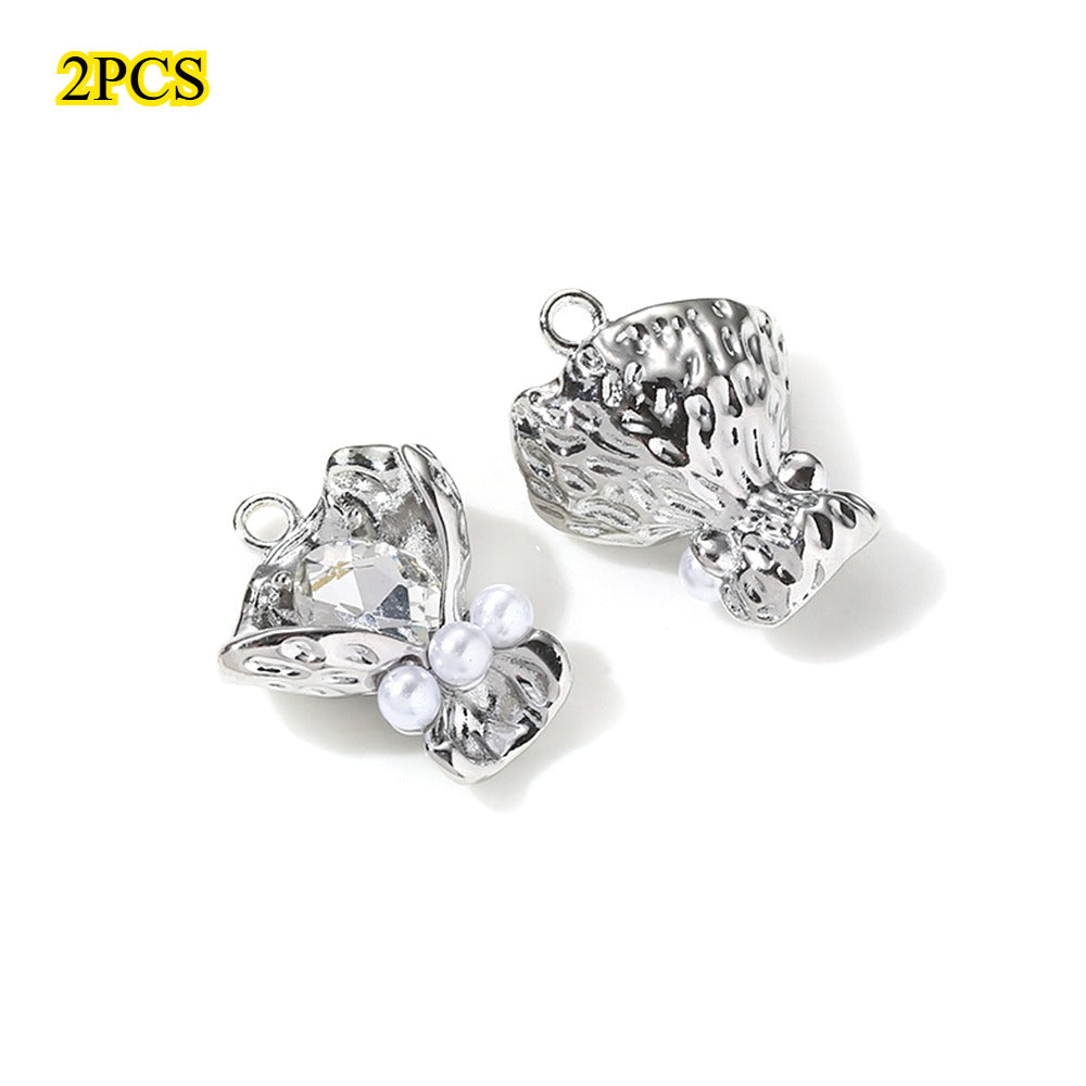 Bouquet Rhinestone Alloy Pendants