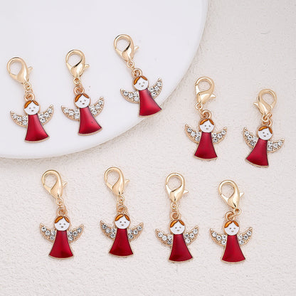 Red Angel Keychain with Thank You Card