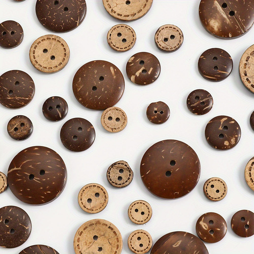 Natural Coconut Shell Buttons