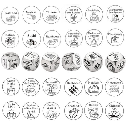 Stainless Steel Decision Dice Set