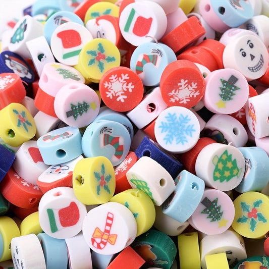Christmas Polymer Clay Beads