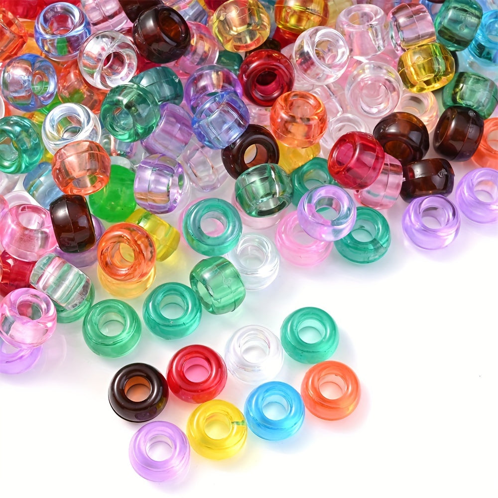 Transparent Colorful Pony Beads