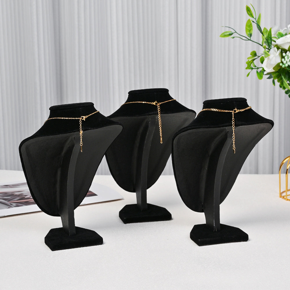 Black Velvet Necklace Display Stand