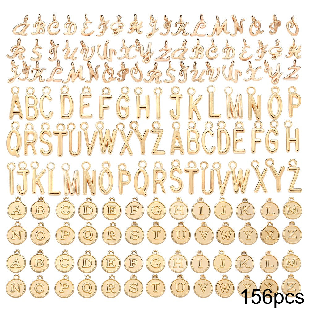 78/156PCS A-Z Alloy Letter Pendant Set