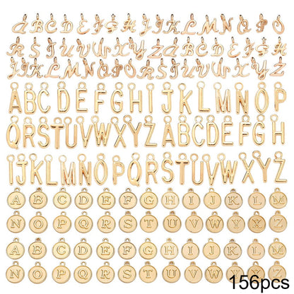 78/156PCS A-Z Alloy Letter Pendant Set