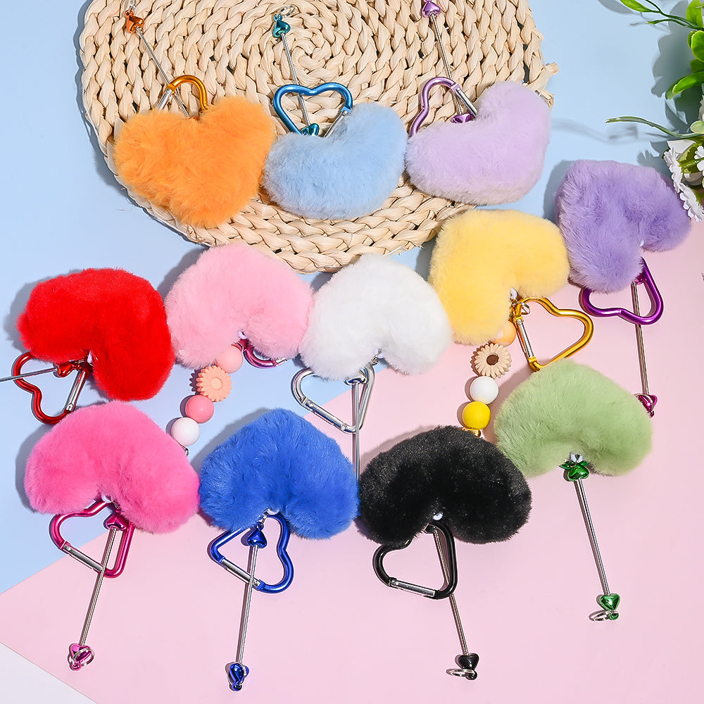 Heart Pom Pom Keychain Making Kit